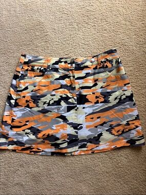Slazenger Orange, Black Camo Golf skirt